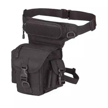 Drop Leg Bag Waist Thigh Fanny Pack Pouch – Black