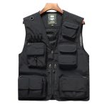 Outdoor Mesh Breathable Multi Pocket Photography Vest Half Jacket