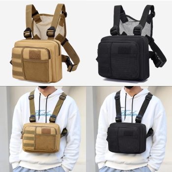Tactical Chest Rig Bag Streetwear Fashion Portable Oxford Multi-pockets Waterproof Bag