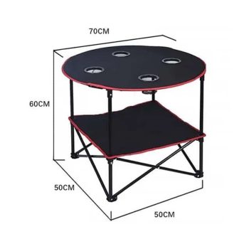 Foldable camping table
