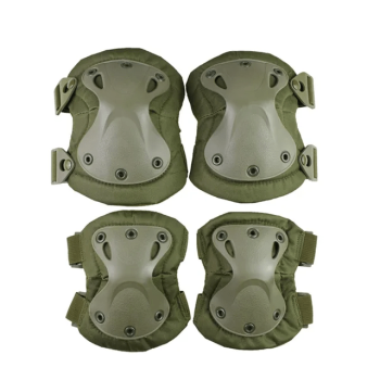4Pcs/Set Sports Knee and Elbow Pads, Protective Pad Outdoor Sport Safety Gear, Adjustable Straps