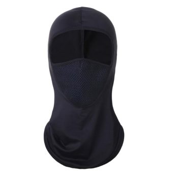 Generic Windproof Dustproof Full Face Mask Balaclava Liner For Cycling Motorcycle Outdoor Sports Black