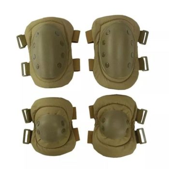 Tactical Knee Pad Elbow Knee Pads Protector Airsoft Working Kneecap Outdoor Sport – Brown