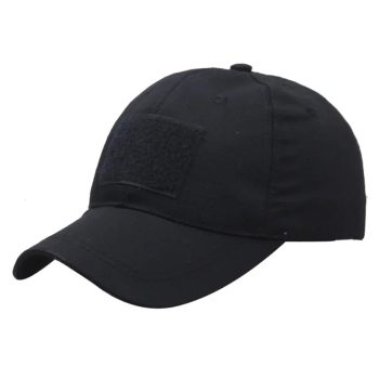 Outdoor Tactical Adjustable Baseball Cap; Black
