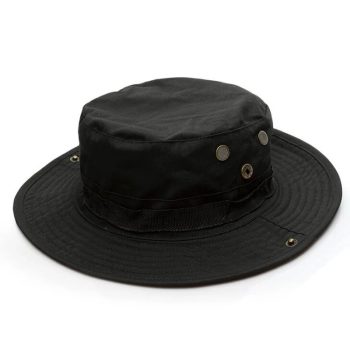 Tactical Outdoor Boonie Bucket Hat – Black