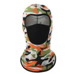 Generic Windproof Dustproof Full Face Mask Balaclava Liner For Cycling Motorcycle Outdoor Sports Black – Orange Camo