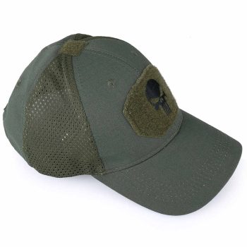 New Mesh Punisher Baseball Cap – Green