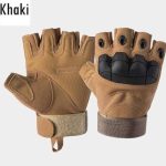 outdoor-half-finger-hard-knuckle-sport-gloves-brown-2