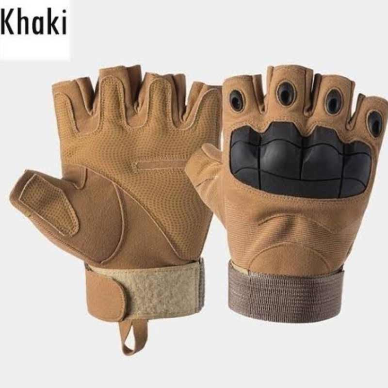 outdoor-half-finger-hard-knuckle-sport-gloves-brown-2