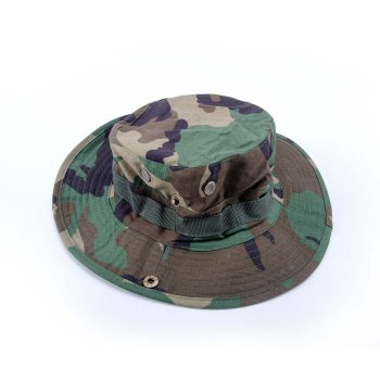 Tactical Outdoor Boonie Bucket Hat – Woodland Camo