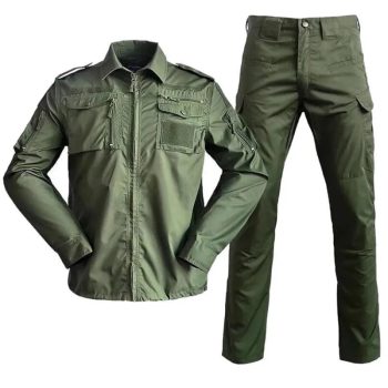 728 Tactical Uniform Shirt, Cargo-Pants Tactical Clothes 35% Cotton 65% Polyester: Green