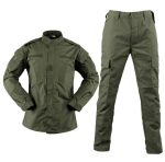 ACU Series Uniform Tactical Suit Shirt and Pants Camping, Hiking Wear [GREEN]